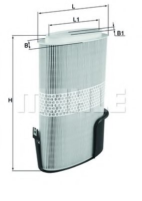 MAHLE ORIGINAL LX 1009/6 Air Filter